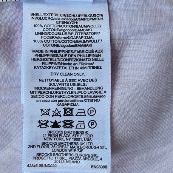 NWT Brooks Brothers Cotton Madras Jacket Blazer Pastel - Picture 9 of 12